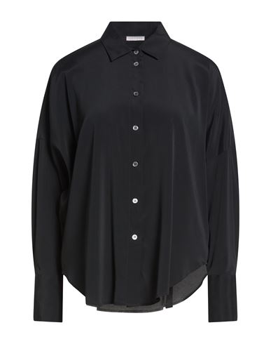 Woman Shirt Black Size S Acetate, Silk, Elastane