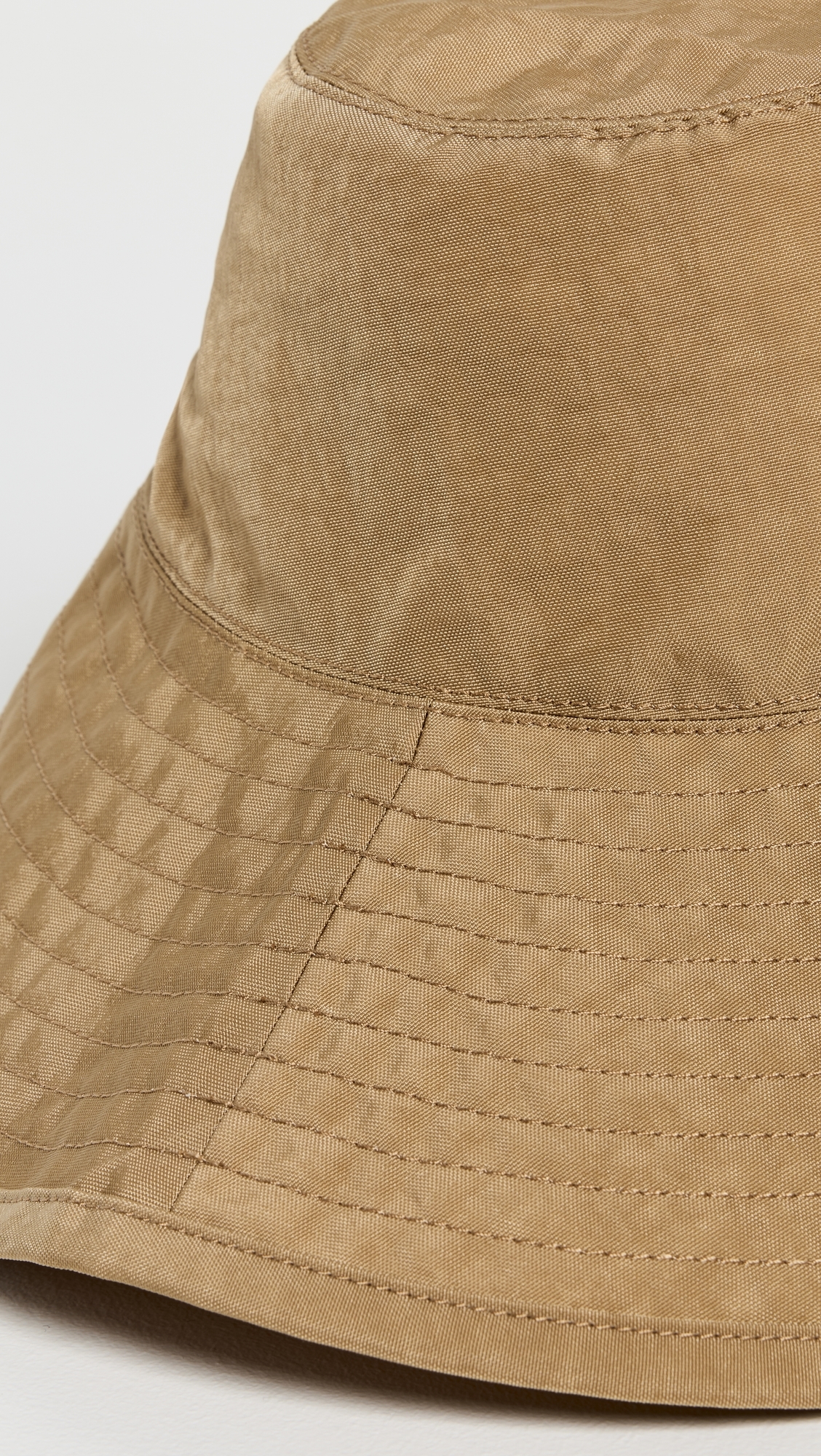 Loeffler Randall Hannah Washed Nylon Bucket Hat Parchment Washed Nylon One Size