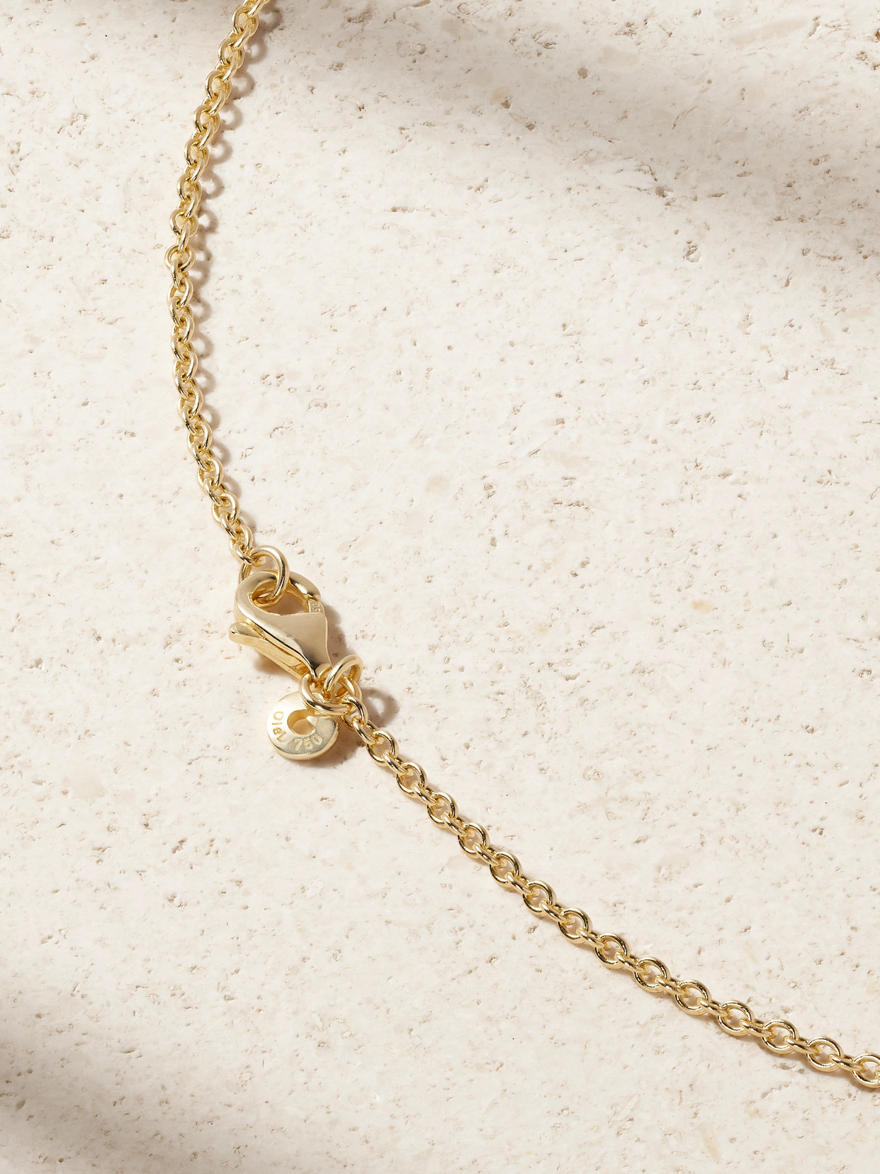 Double Elephant 18-karat Gold Diamond Necklace - One size