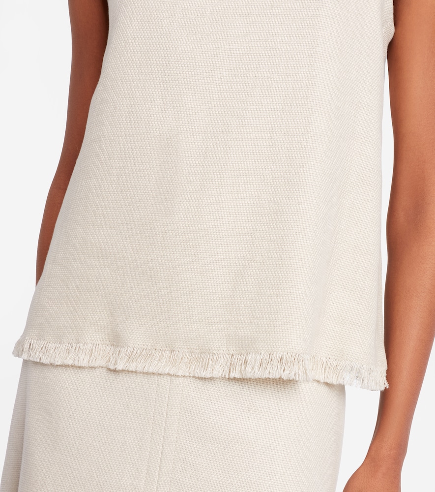 Manika linen and cotton top