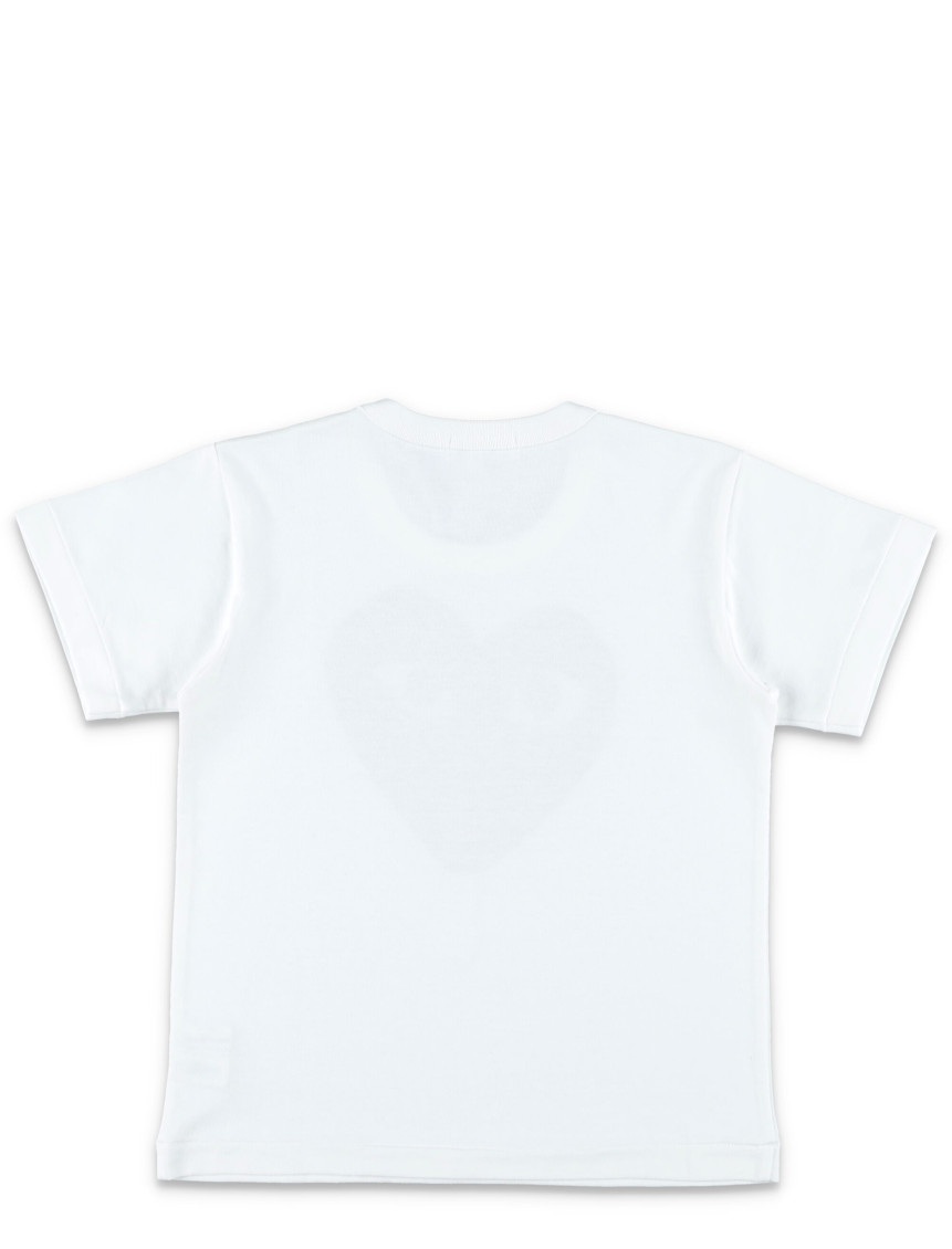 Boys White Heart T-Shirt