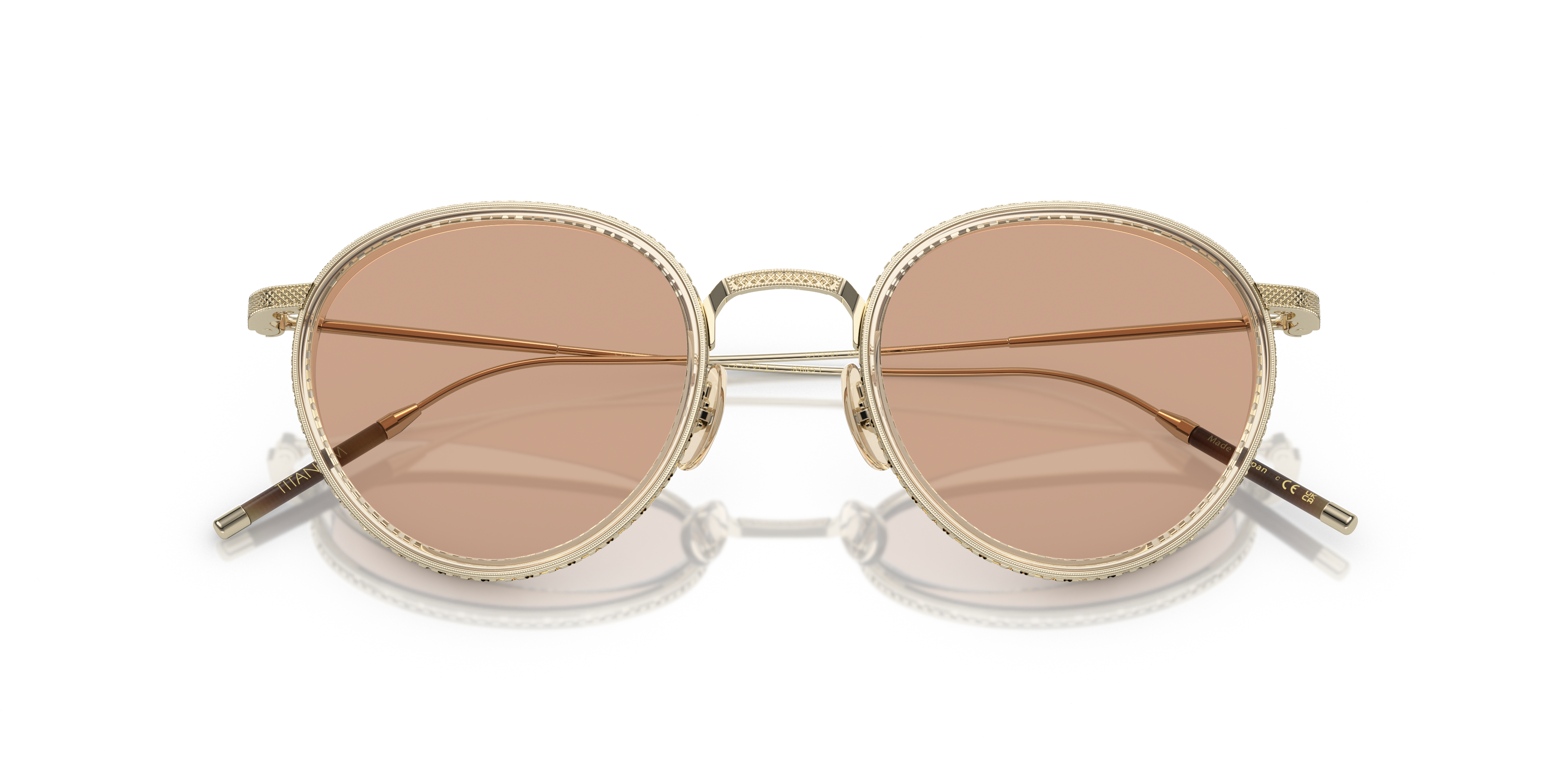 Oliver Peoples Unisex Oliver Peoples OV1318T TK-8 5327 Optical frames Titanium Gold Transparent Pantos Norma