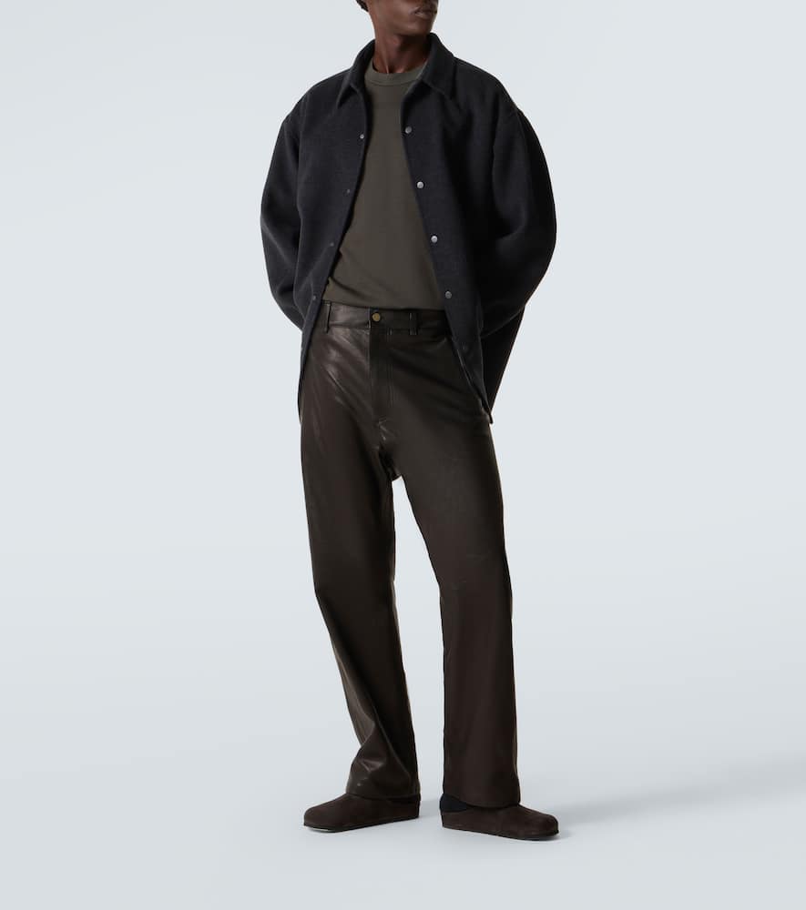Wool and cashmere overshirt