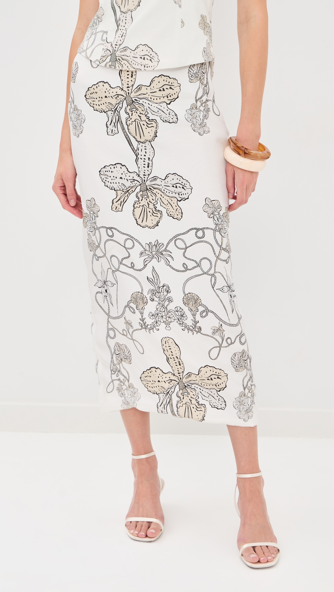 Onia Silk Skirt Orquidee