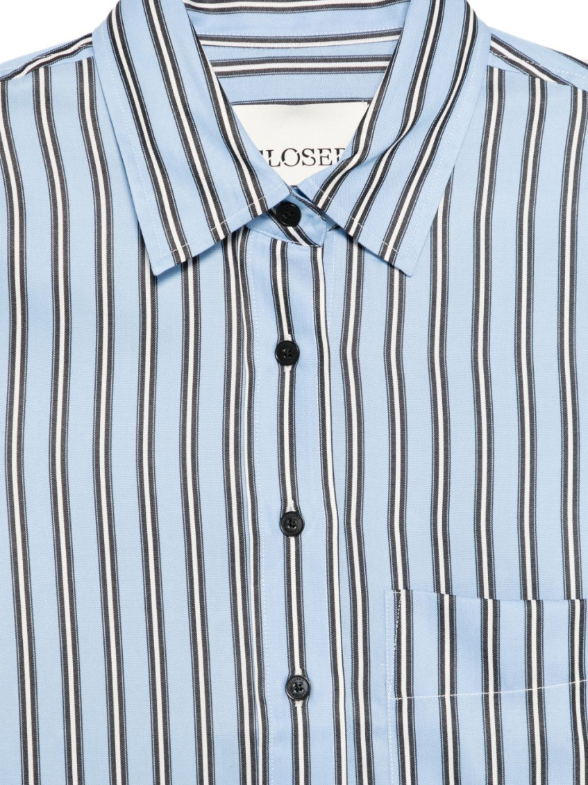 Striped Cropped Shirt