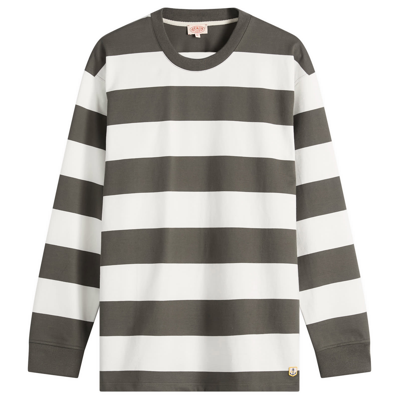Men's Long Sleeve Wide Stripe T-Shirt Chimera/Milk