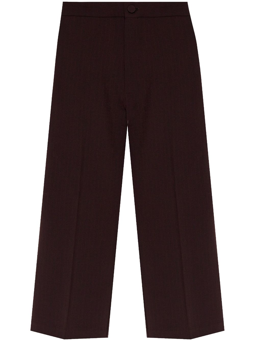 Founded suiting trousers - Brown