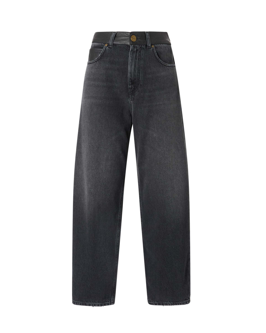 Black Relaxed High Rise Jeans