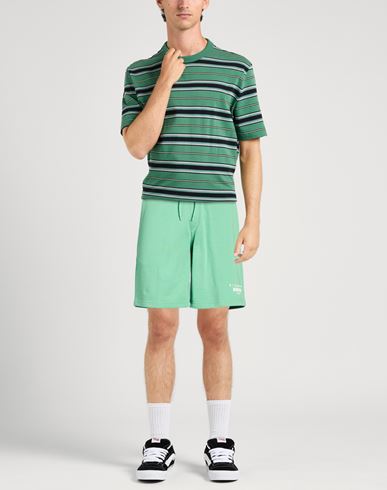 Man Shorts & Bermuda Shorts Green Size XXL Cotton, Polyester