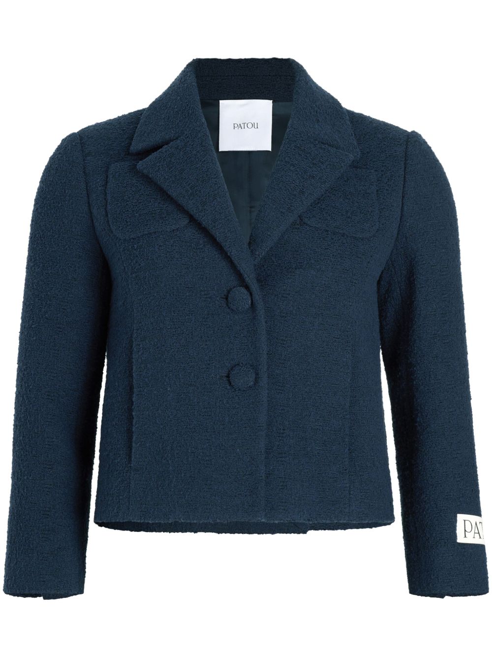 Organic-cotton tweed jacket - Blue