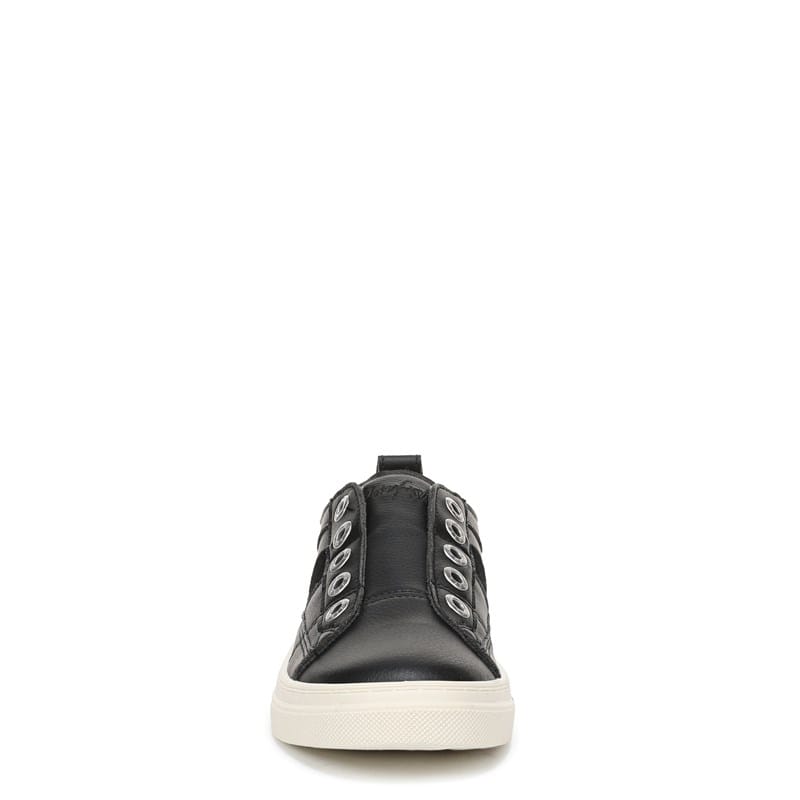 Women's Hangout Slip On Sneakers (Black Faux Leather)