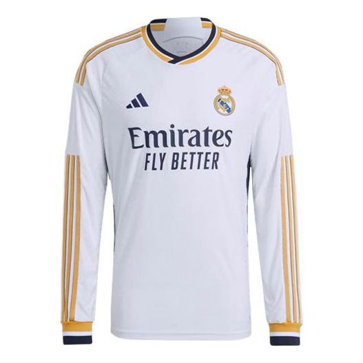 Real Madrid 23/24 Long Sleeve Home Authentic Jersey 'White'