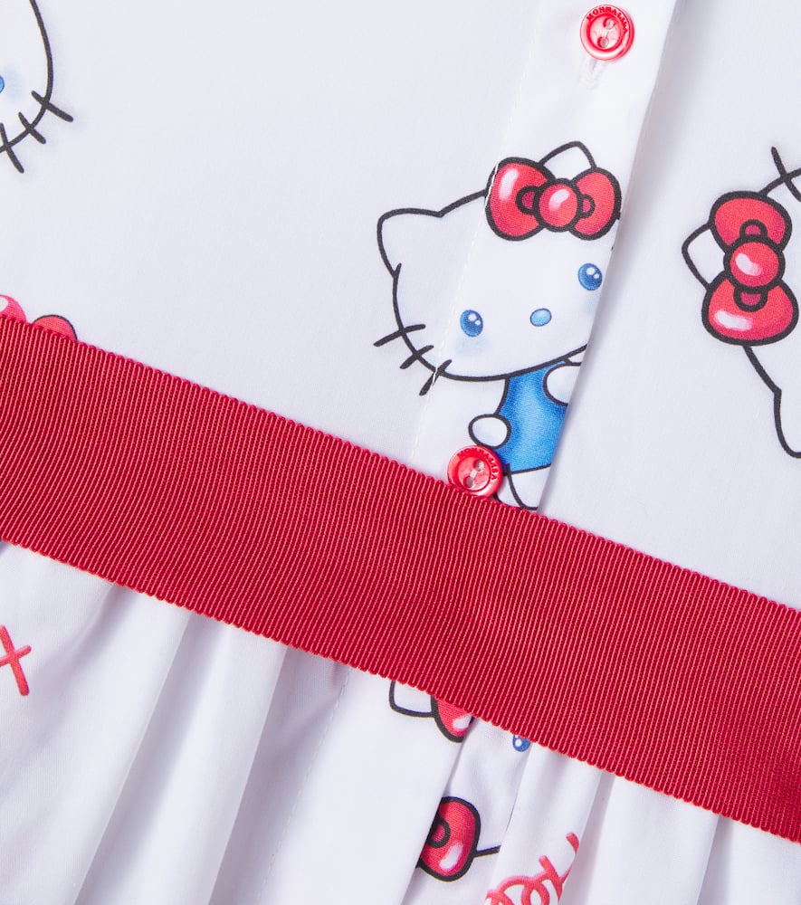 X Hello Kitty cotton poplin shirt dress
