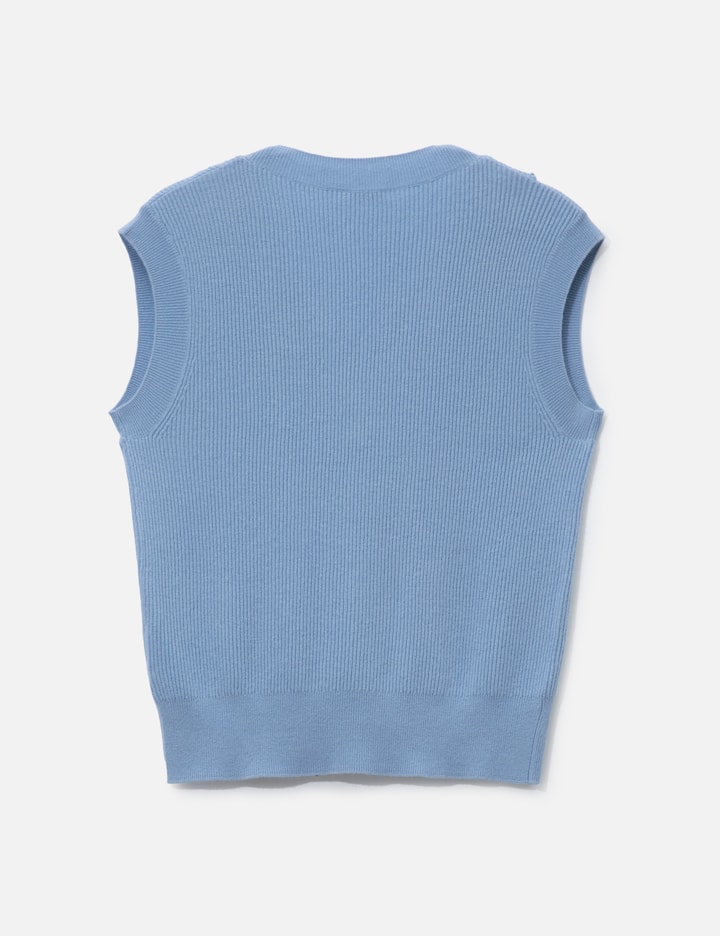 Light Blue Button Vest