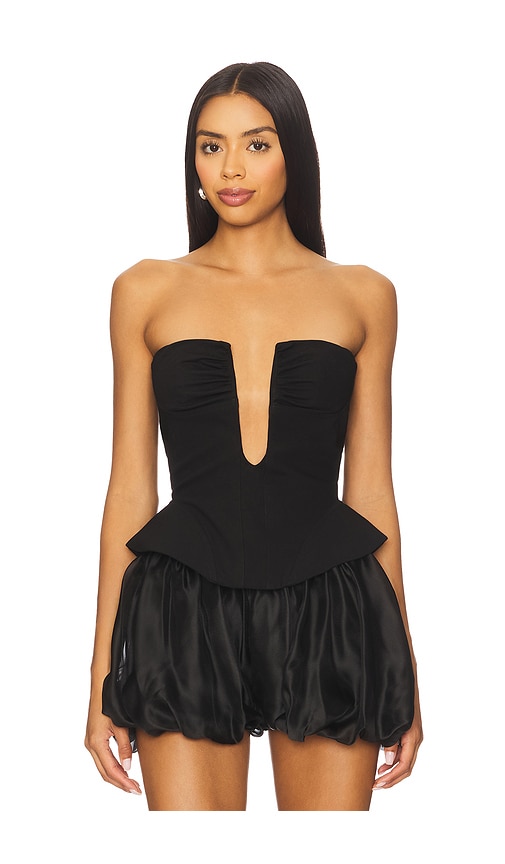 MISHA The Caspian Corset Top in Black. XS also in L, M