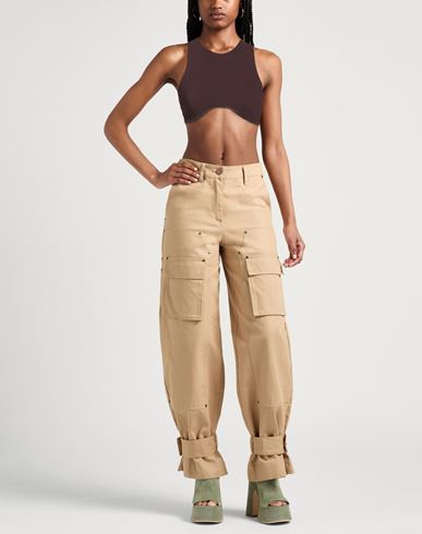 Woman Top Dark brown Size L Polyamide, Elastane
