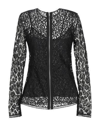 Woman Top Black Size 2 Viscose, Polyamide, Cotton