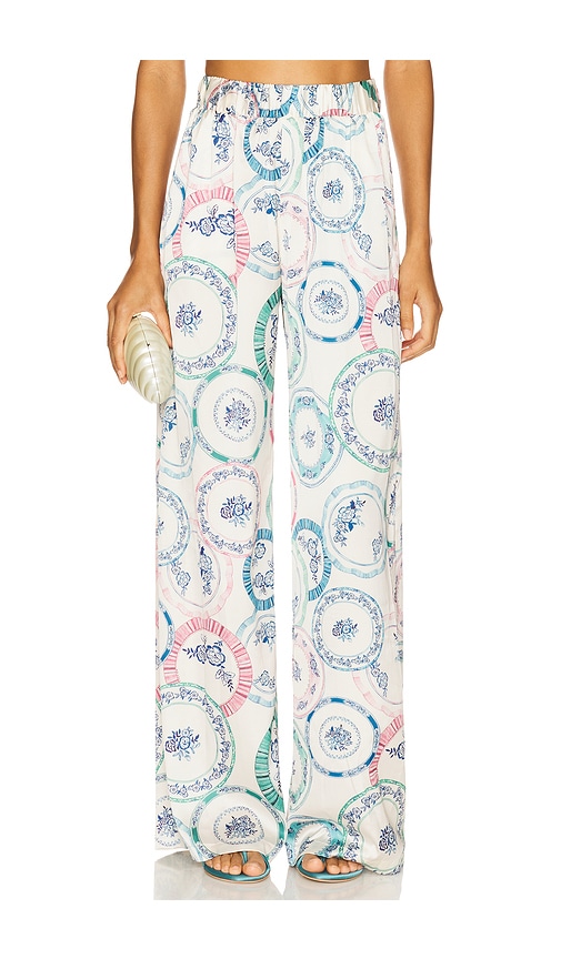 MISA Los Angeles Reshma Pant in Prismatic Plates. S also in