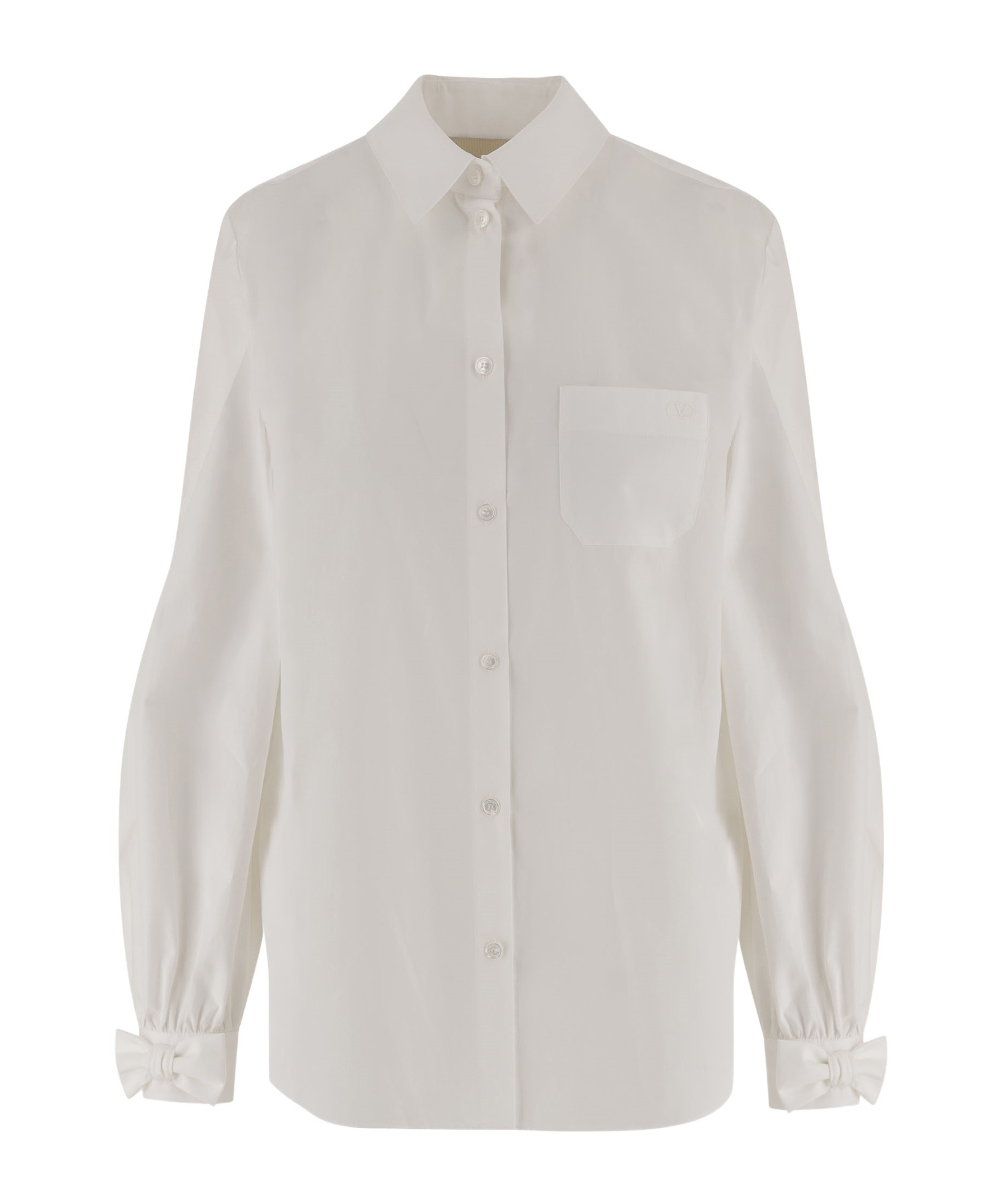 Collared long-sleeved shirt