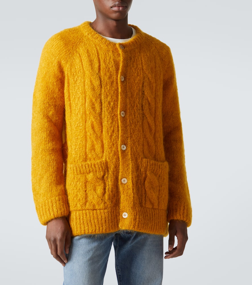 Mohair-blend cardigan