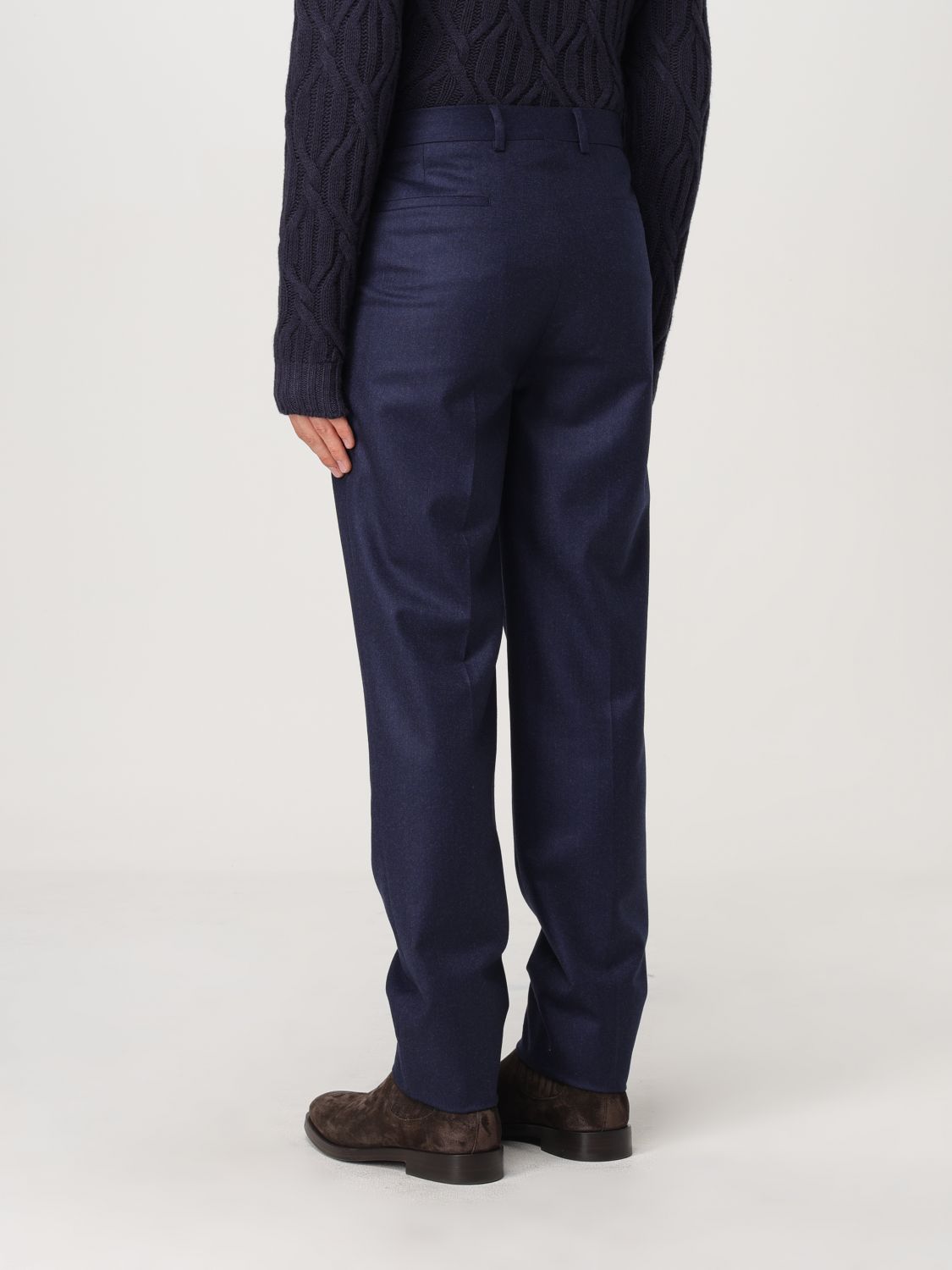 Slim-cut chino trousers - Blue
