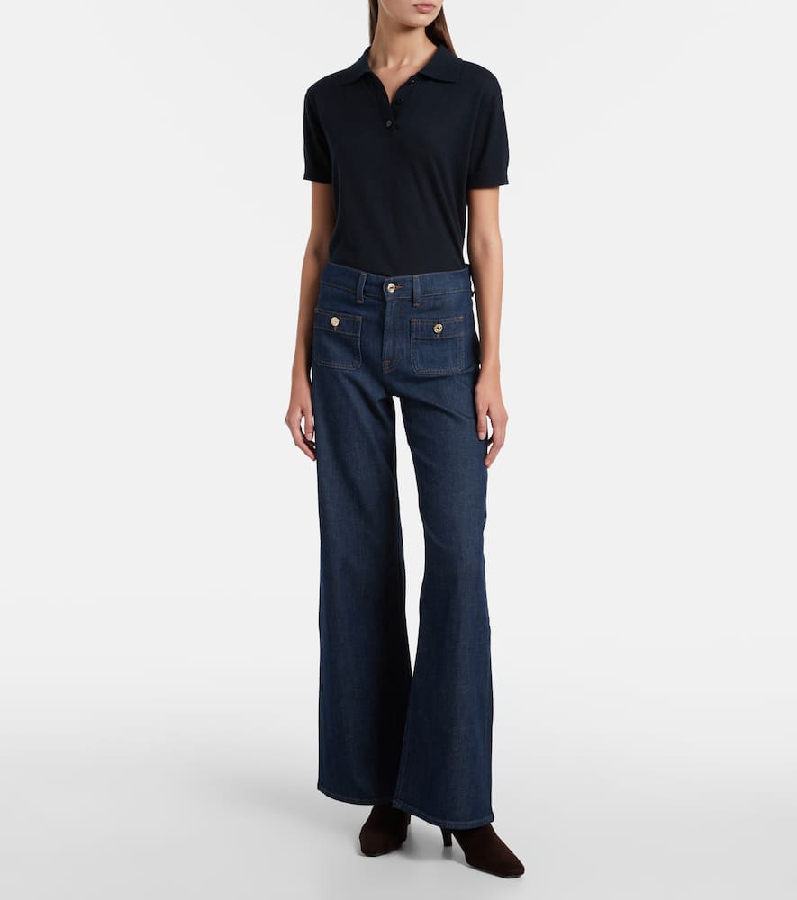 Lotta Tailorless mid-rise wide-leg jeans