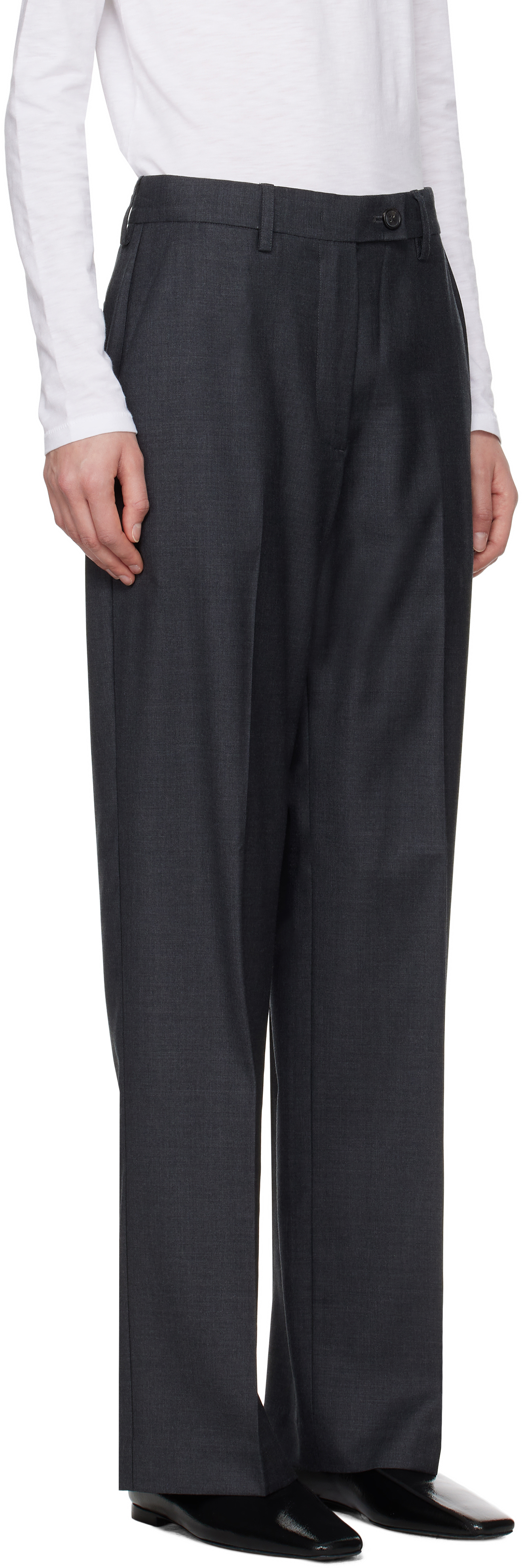 CO Gray Drop Waist Trousers