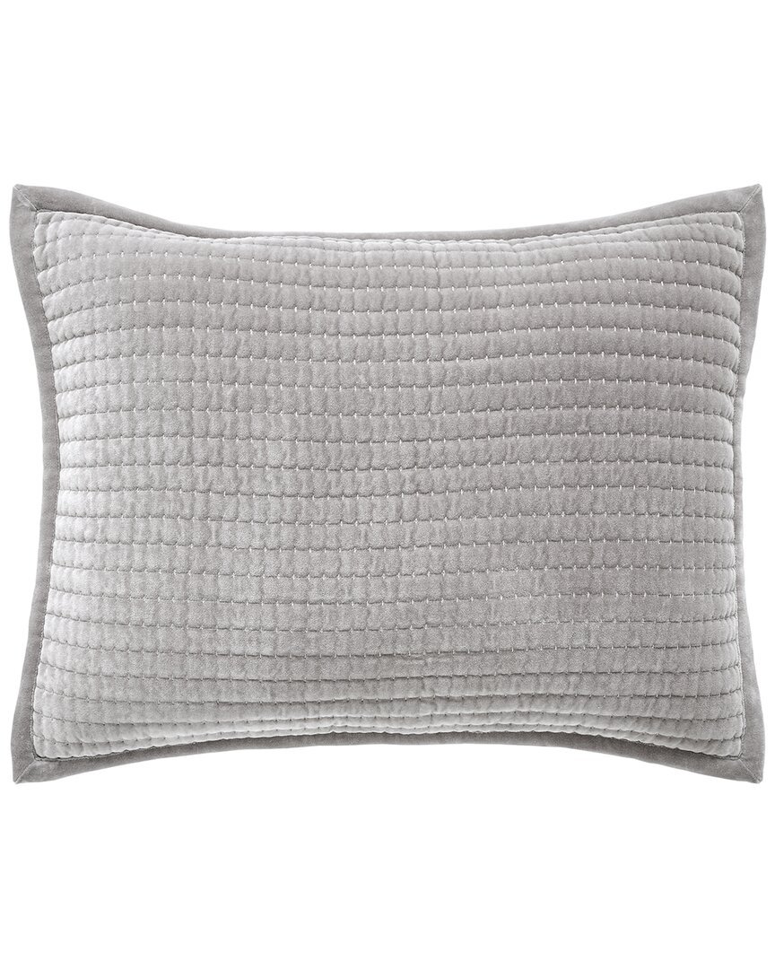 Milton Channel Stitched Velvet Coverlet Sham