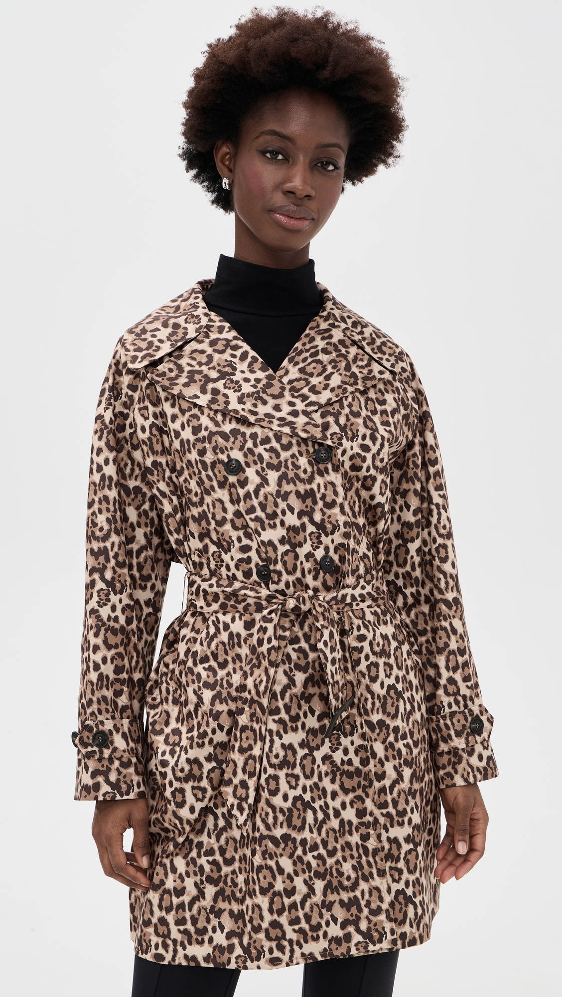 Tecla Trench Coat Leopard