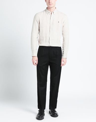 Man Pants Black Size 30 Wool, Polyester