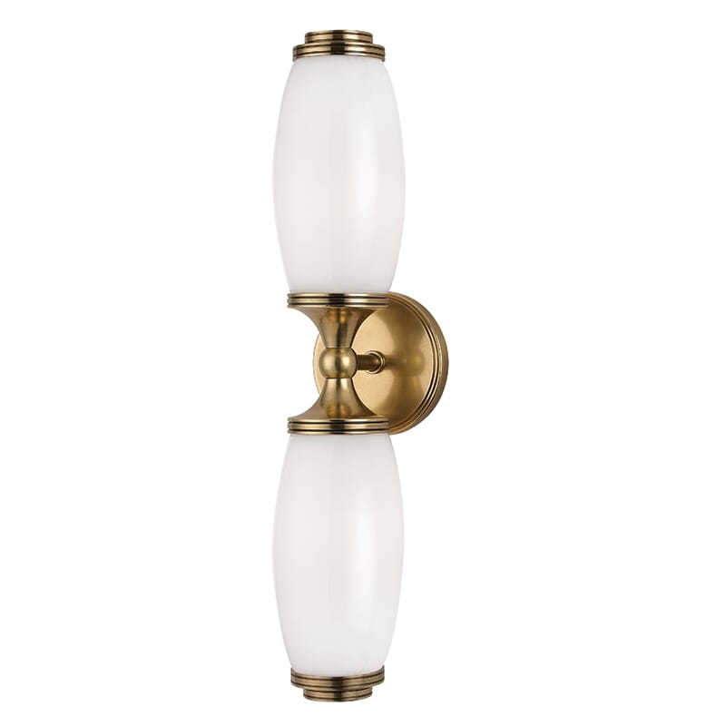 Brooke 2-Light 20" Wall Sconce in Aged Bra