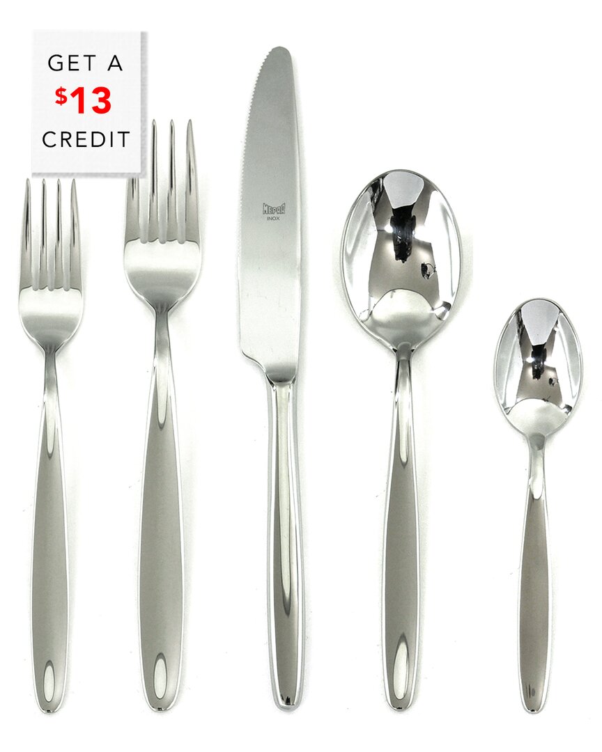 5Pc Flatware Set With $13 Credit