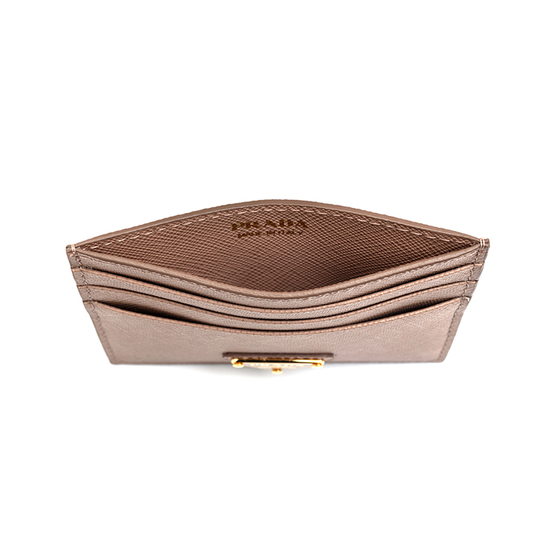 Logo plaque card holder