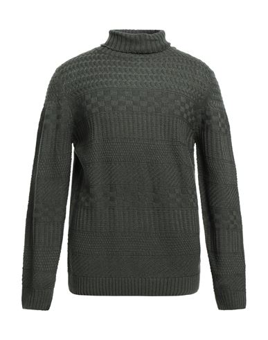 Man Turtleneck Dark green Size 3XL Wool, Acrylic