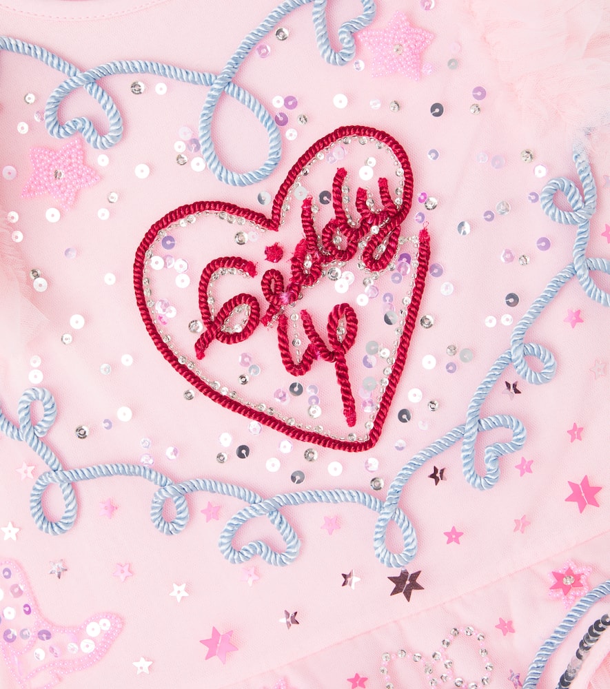 Giddy Up embellished tulle dress