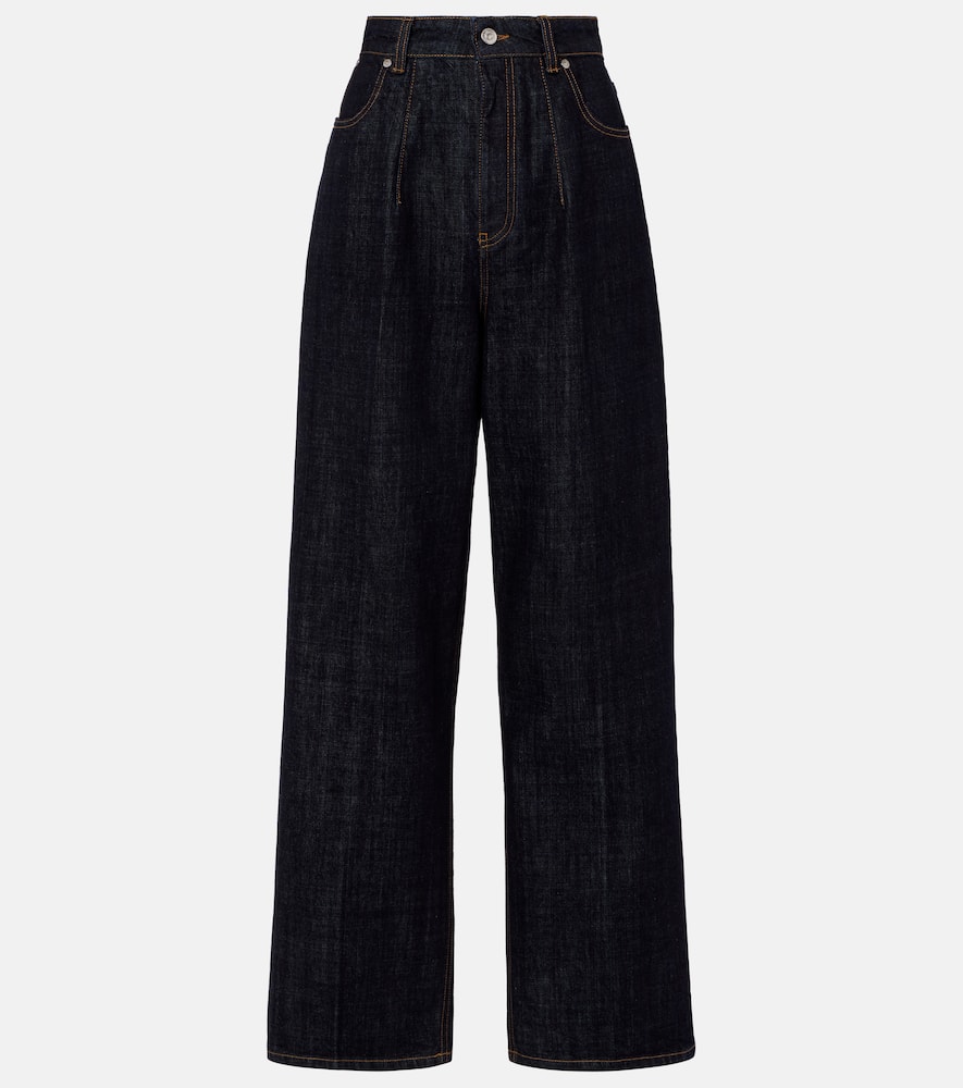 High-rise straight jeans