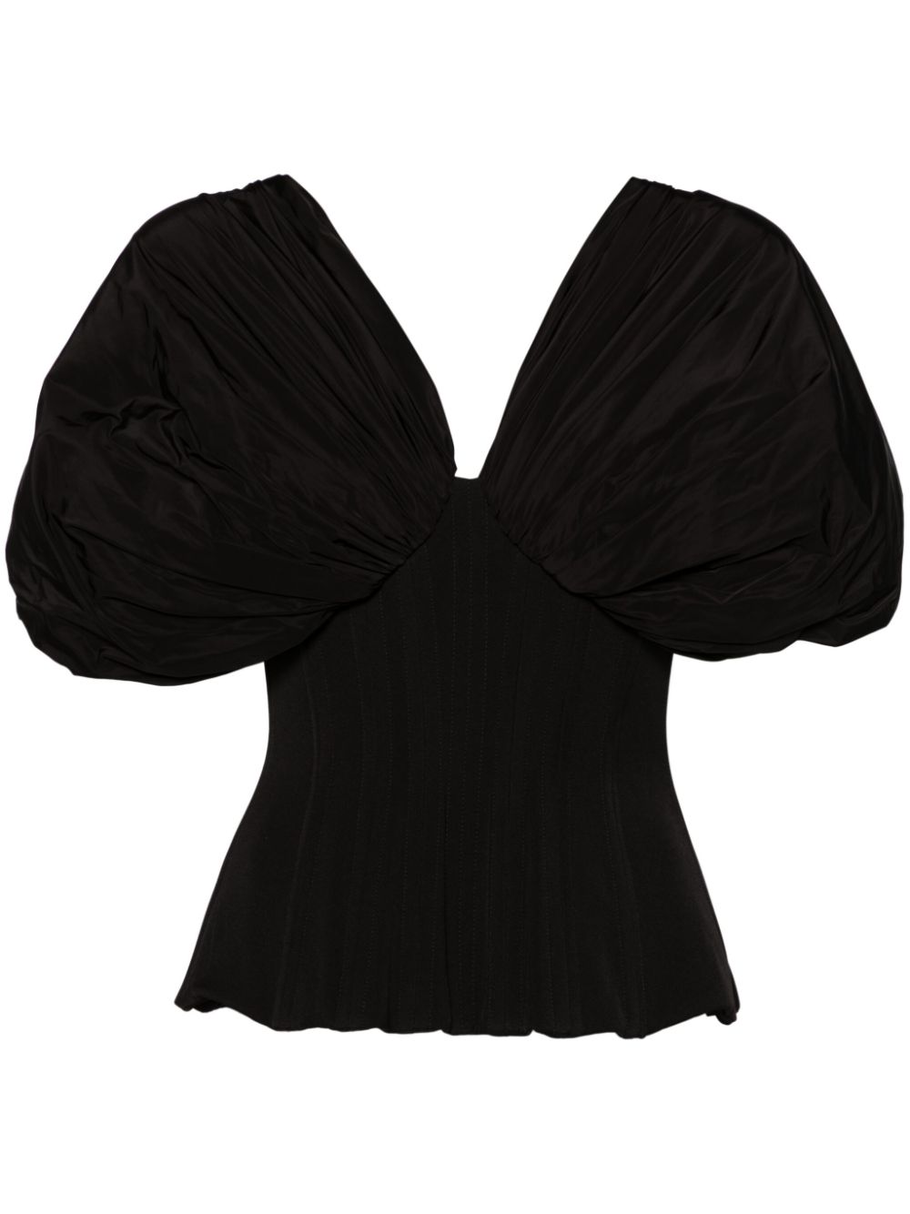 Ruched top - Black