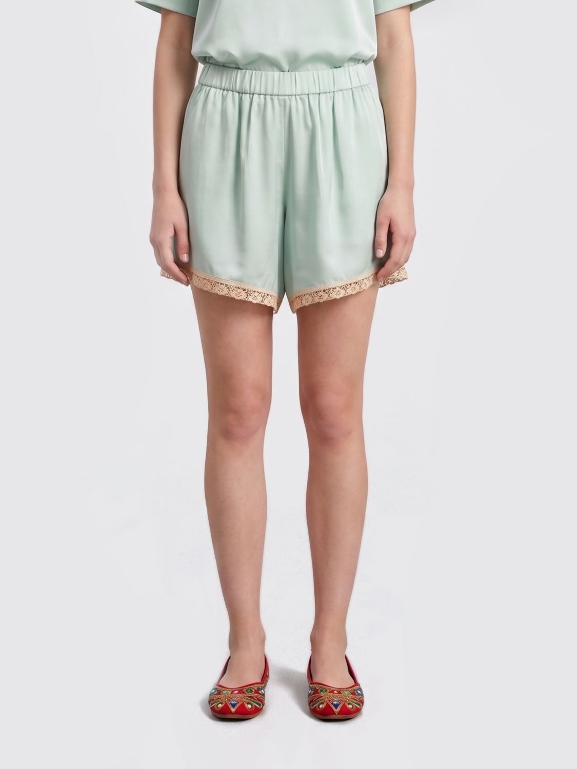 Pants Woman color Sky Blue