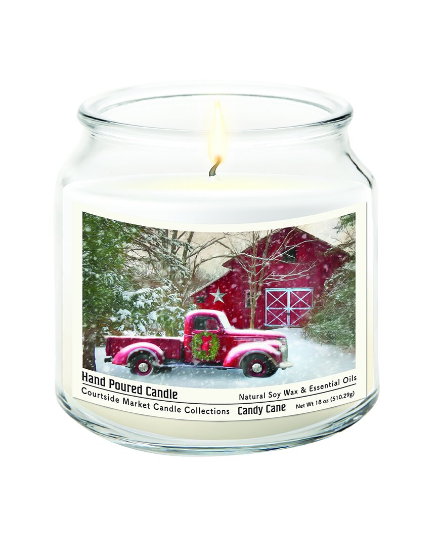 Barn With Truck Candle