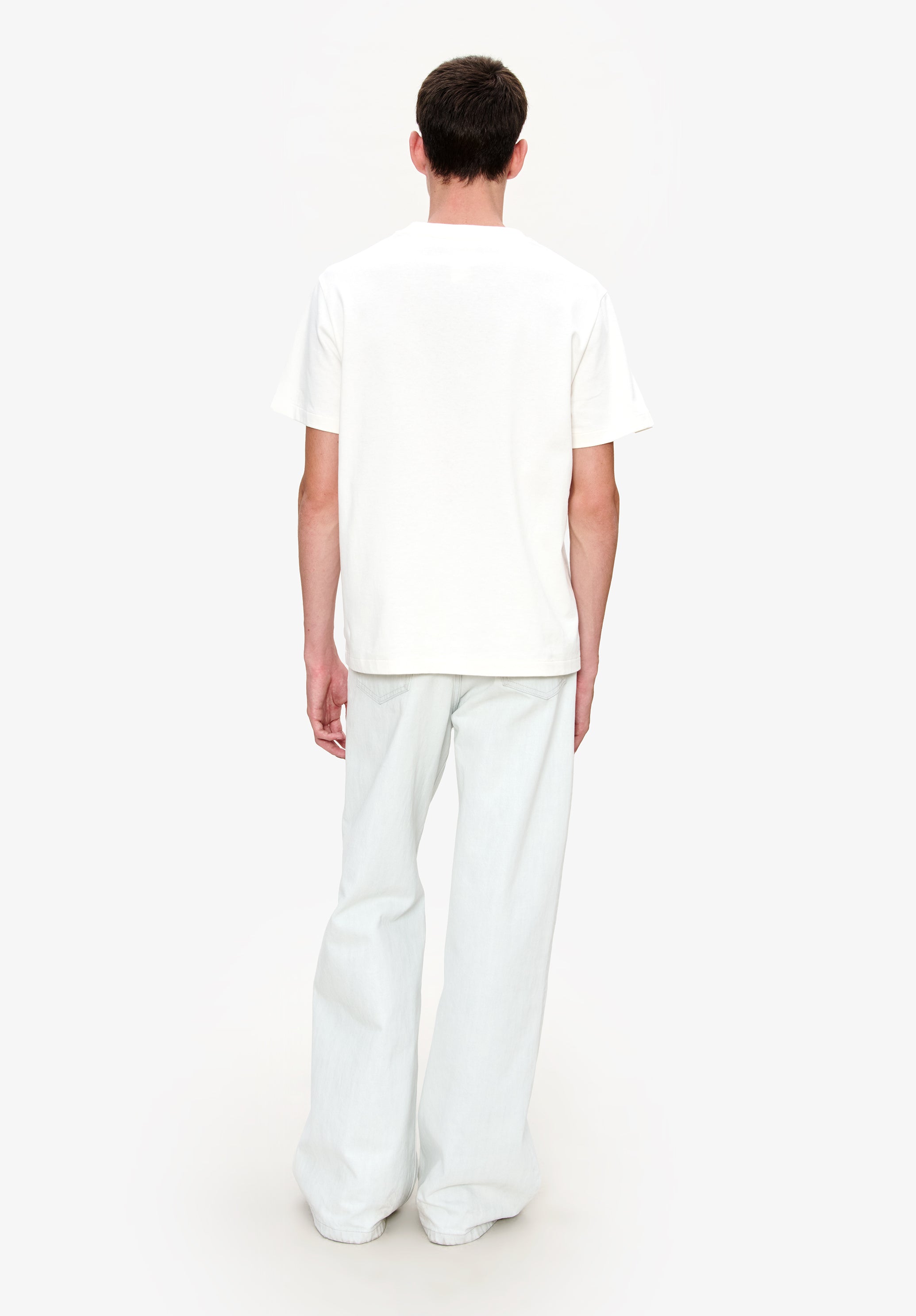 A. P.C. Men's Patchwork T-shirt Size: Extra Small in White