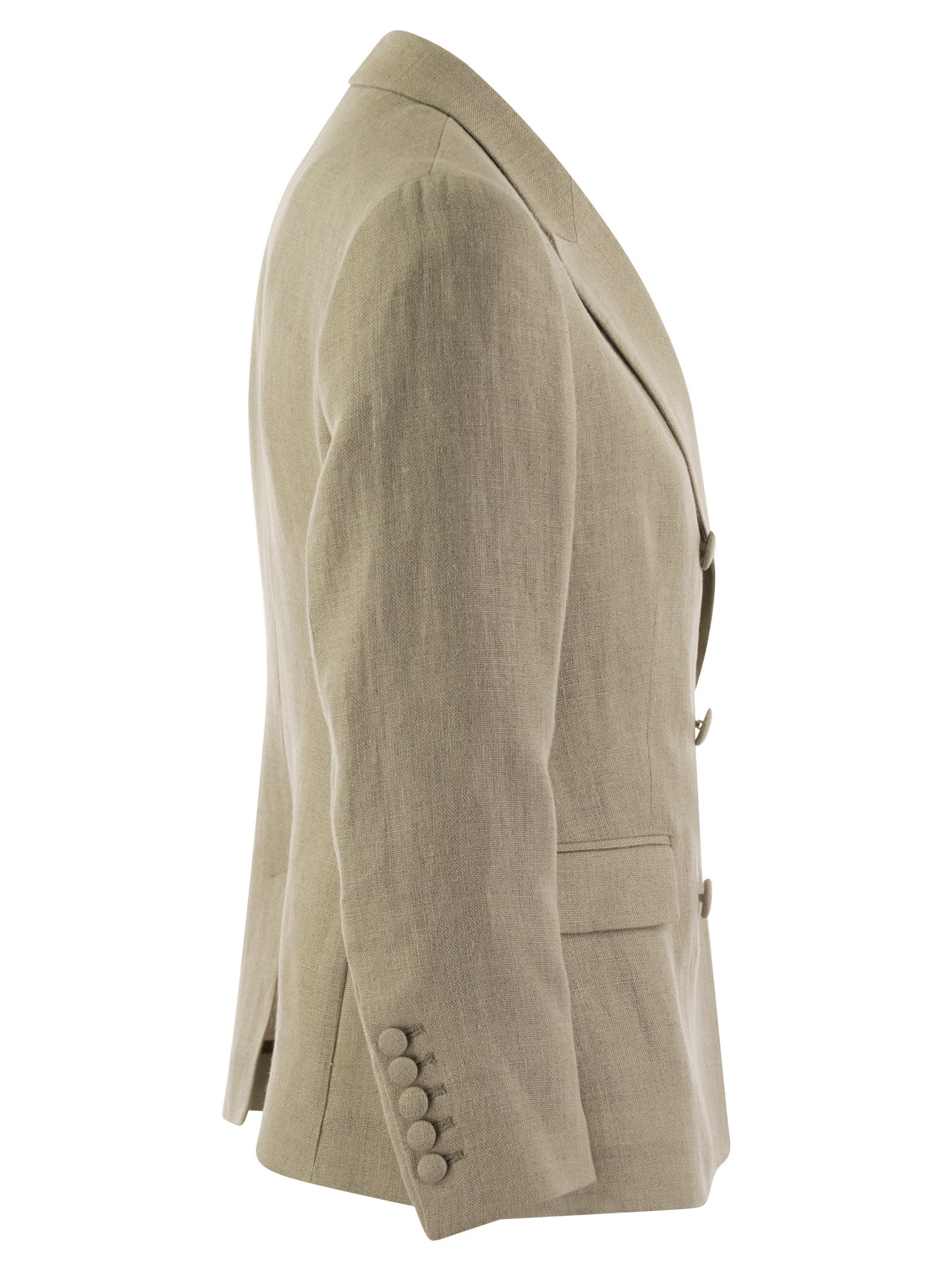 Saulina Anna Double Breasted Linen Jacket