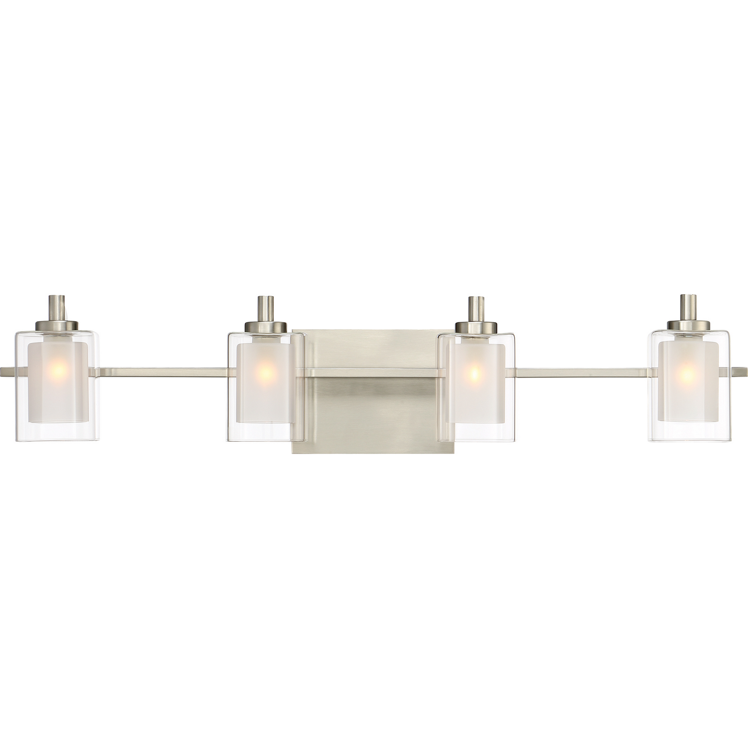 Quoizel Kolt 4-Light Bathroom Vanity Light in Brushed Nickel - KLT8604BNLED