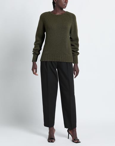 Woman Sweater Military green Size 8 Cashmere