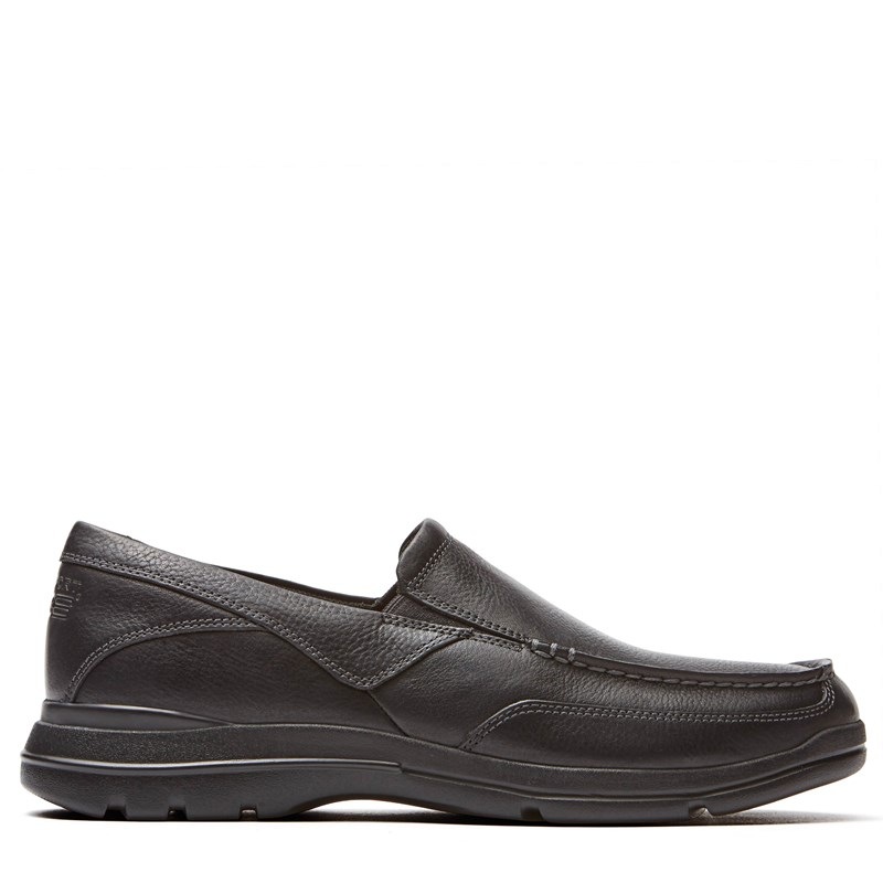 Men's Junction Point Slip On Shoes (Black Leather)