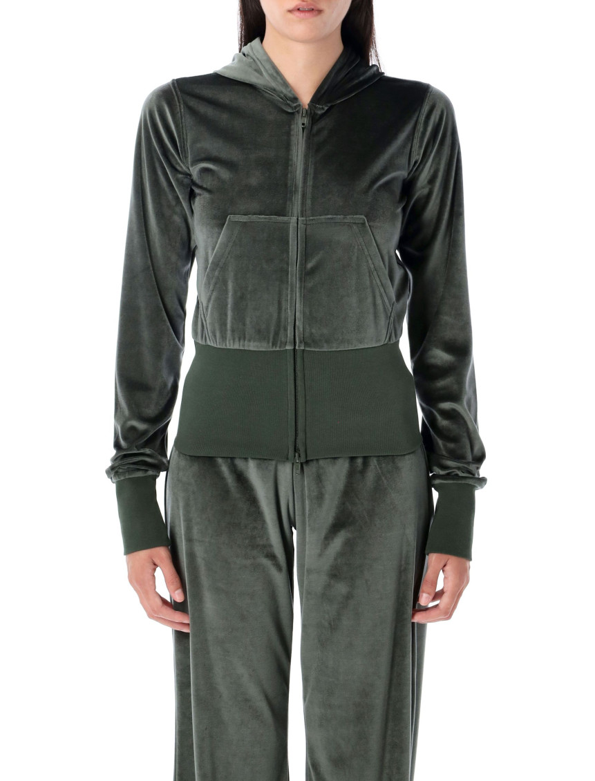 Khaki Zip Up Hoodie
