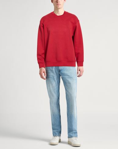 Man Sweatshirt Brick Size L Cotton, Polyester, Elastane