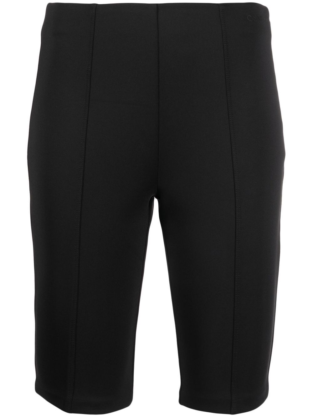 Logo-print bike shorts - Black