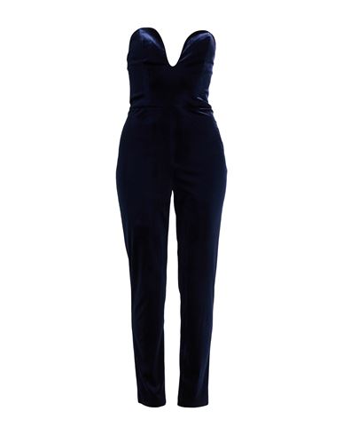 Actualee Woman Jumpsuit Midnight blue Size 8 Polyester, Elastane