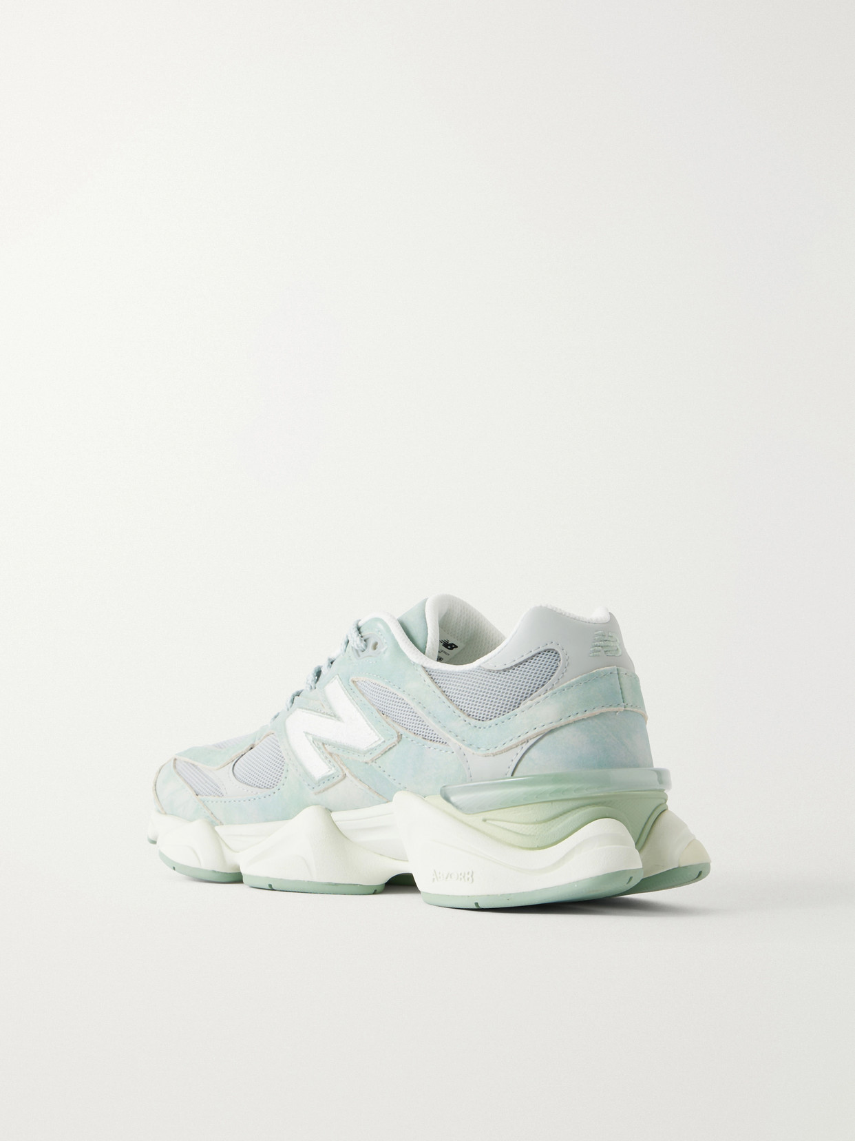9060 Suede-trimmed Sneakers - Green
