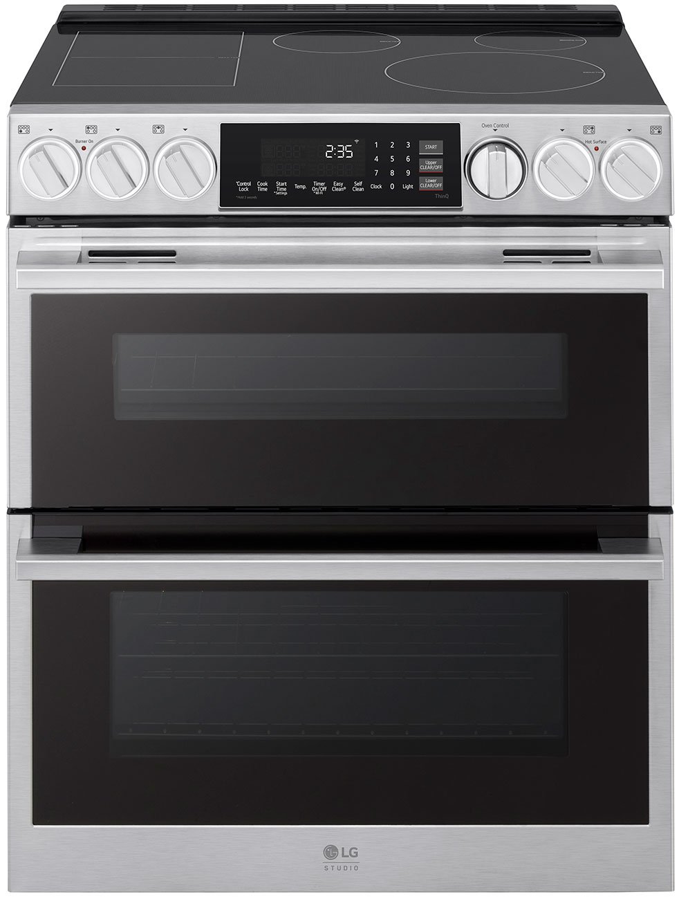 7.3 Cu. Ft. Double Oven Induction Slide-in Range with Probake Convection and Air Fry 30-Inch Wide in Stainless Steel